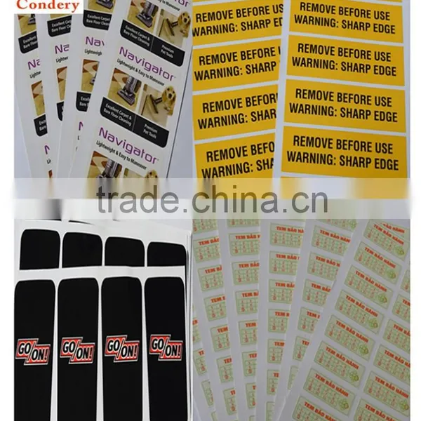 Condery Custom Highly Quality Printing Sticker