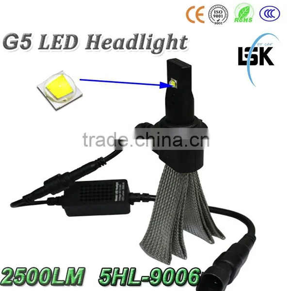 Two Years Warranty for G5 Led Headlight 12v-24v 2500lm 9006 Moto Led Headlight photo-2