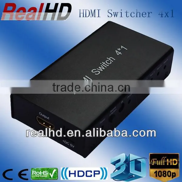 VGA Input HDMI Switch 4x1 3D-Support