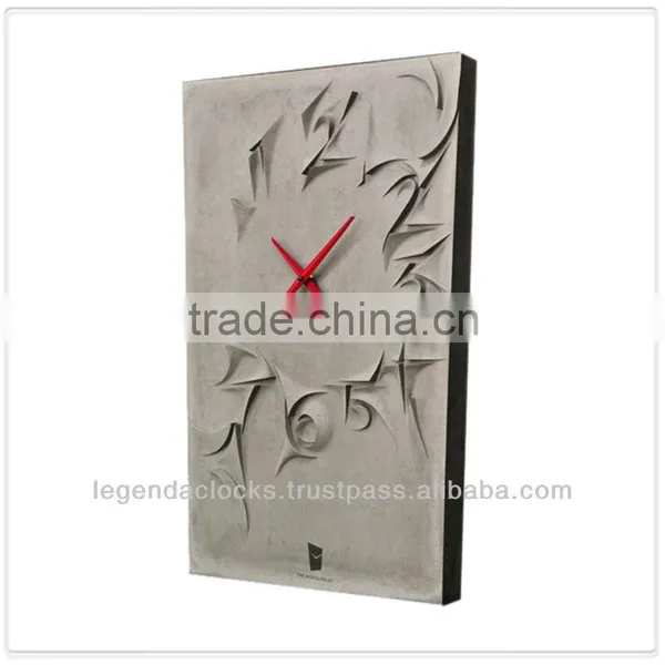 Unique Clock, Concrete Wall Clock, Designer Clocks, Customized Clock, Handmade Decorative Clock photo-2