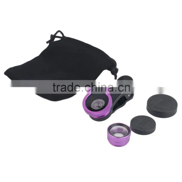 3 In 1 Universal Clip Fish Eye+Macro+Wide Angle Lens for IPhone,Samsung and Other Mobile Smartphones Hot Sale photo-5