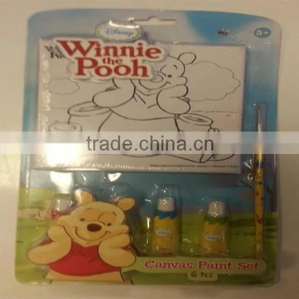 6pcs Canvas Paint Set