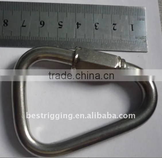 3.5*37 MM STAINLESS STEEL AISI 304 316 DELTA SHAPED QUICK LINK photo-3