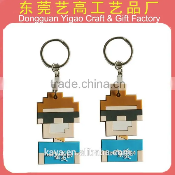 Factory Wholesale Soft Pvc 3d & 2d Plush Keychain photo-4