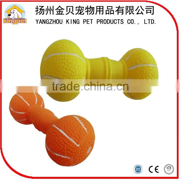 Eco Friendly Rubber Pet Barbell Dog Chew Toy for Training photo-2