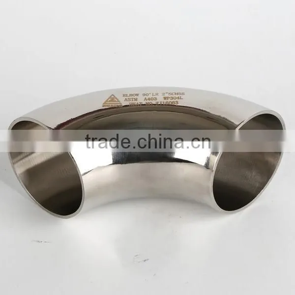 Sanitary DN25 304 316 Stainless Steel Pipe Fitting 90 Degree Elbow photo-5