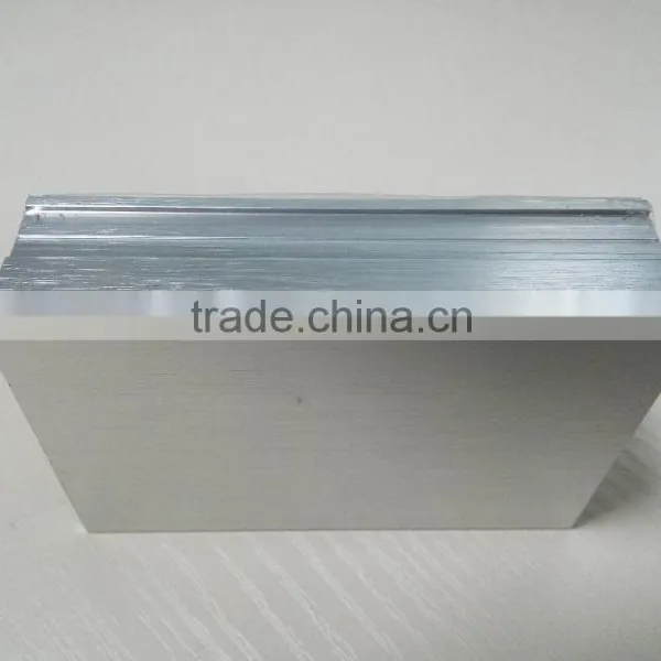 Brush Anodized Silver Finish Extruded Aluminum Profile photo-2
