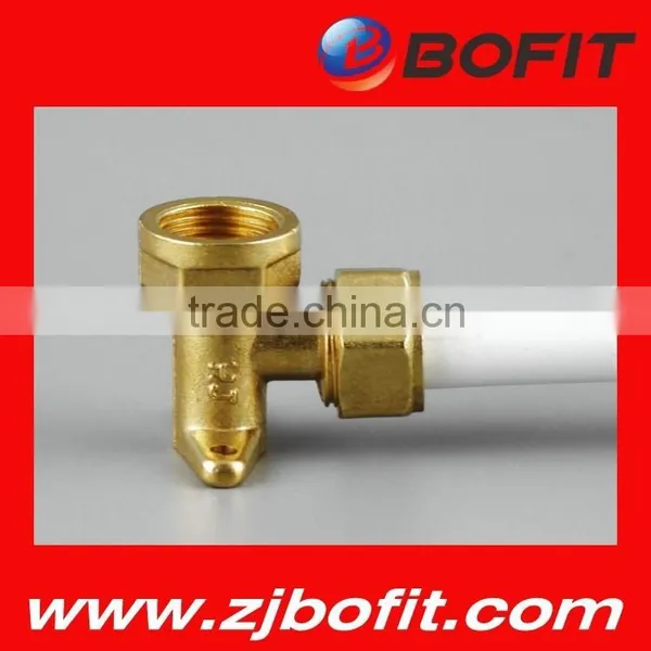 China Supplier Equal Compression Brass Tee for Piping System photo-4