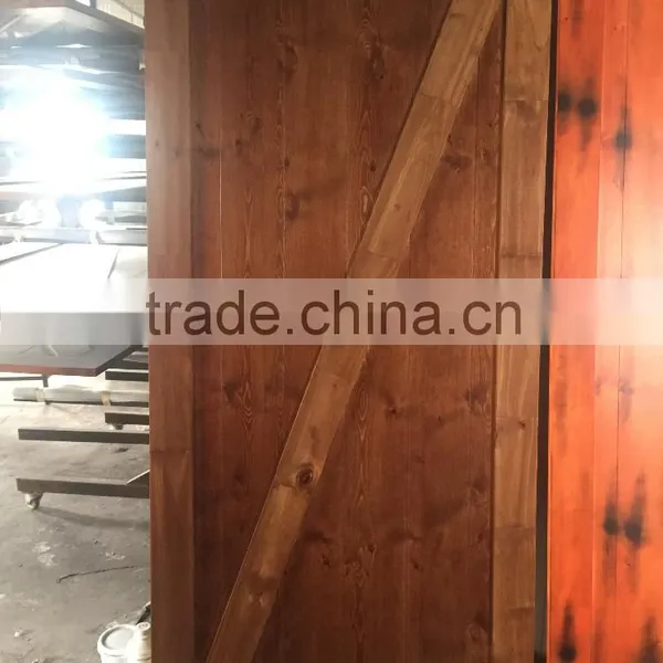 New Design Antique Sliding Solid Pine Wood Door Slab for us Market Supplier's Choice photo-3