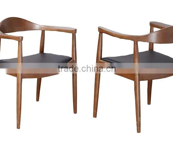 Wooden Restaurant Dining Leather Chairs for Sale