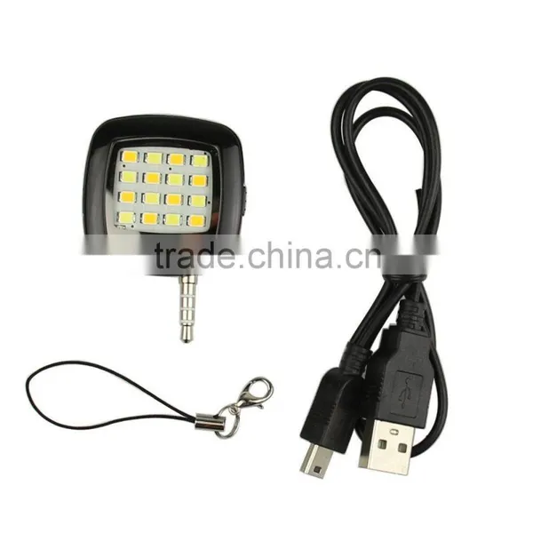 Mini Portable 16 LED Camera Fill-in Flash Selfie Light For Cell Phone Tablet photo-3