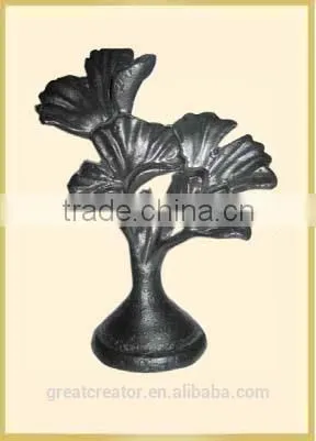 Ancient Gold Scroll Wrough Iron Curtain Rods Finials For 1.25" (31.7mm) Curtain Rods photo-3