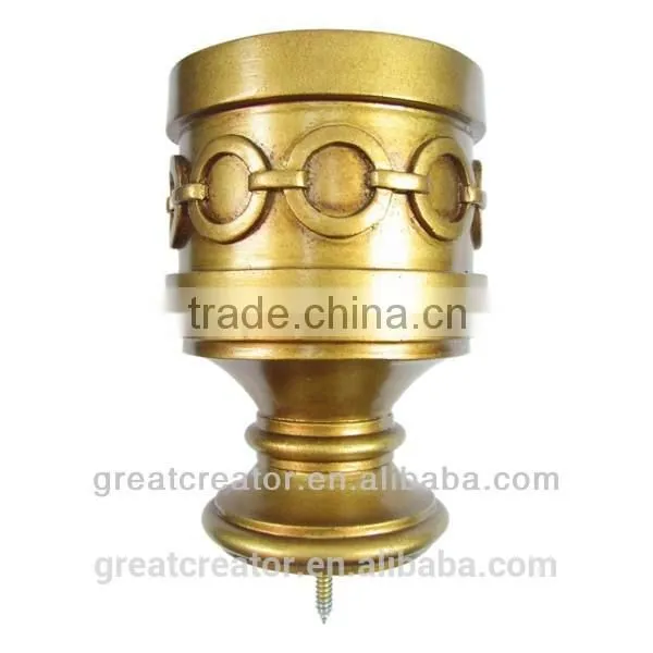 China Home Decor Bronze Modern Look Curtain Rod Finials Curtain Hardwares Curtain Accessories Wholesale photo-3