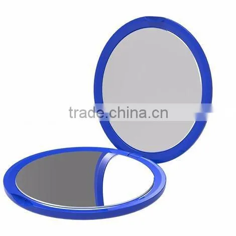 Promotional Round Compact Mirror With 2X Magnifying Double Sides photo-3