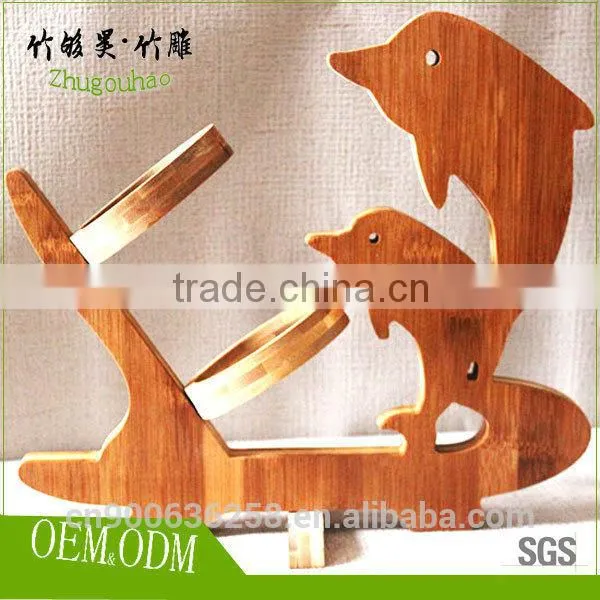 Decorative Wine Bottle Holder Bamboo Wine Racks Wine Shelf photo-2