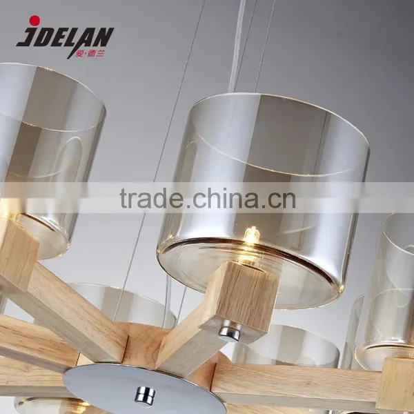 8 Lamps Wooden Lamp Living Room Lamp Dining-room and Lanterns Chandelier Wood Chandelier photo-3