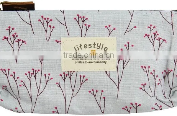 Countryside Flower Floral Cosmetic Makeup Bag Pouch photo-2
