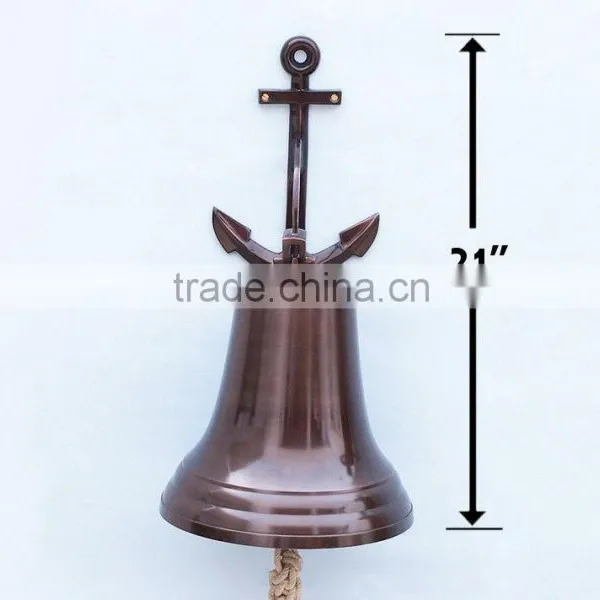 Nautical Anchor Brass Ship's Bell / Designer Ship Bells NBB 008 photo-2