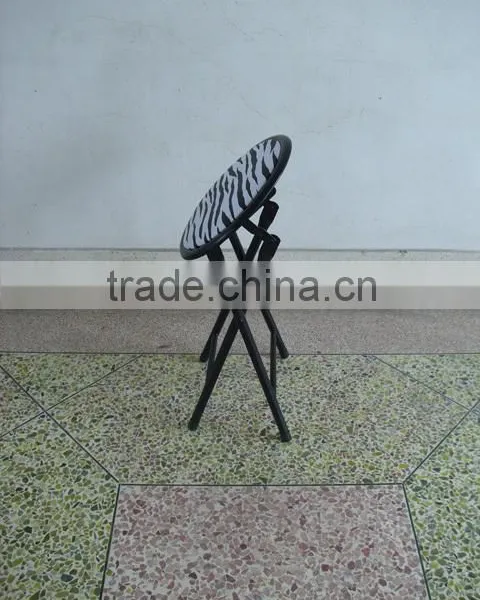 Living Room Furniture Metal Folding Stool Children Chair With PVC Cushioned Seat photo-4