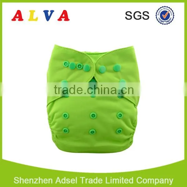 Alva Hot Sale Solid Color Nappy Cover Reusable and Washable Baby Diaper Cover photo-4