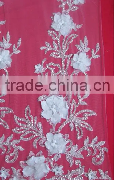 High Lace With Rhinestones for Wedding Dress