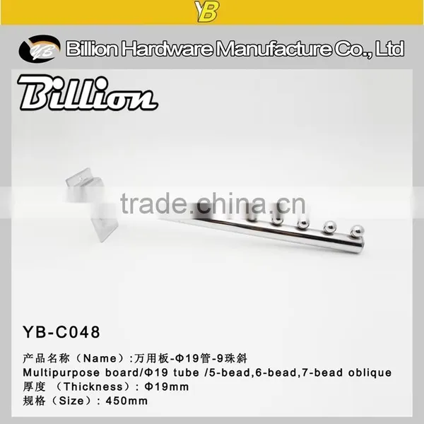 Original Manufacturer Slat Wall Display Hook Hanging Hook With 6 Balls Pipe Hook photo-4