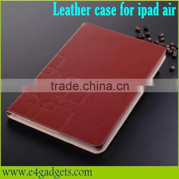 Wholesales High Quality Luxury PU Leather Flip Case for Ipad Air,for Ipad Air Flip Case
