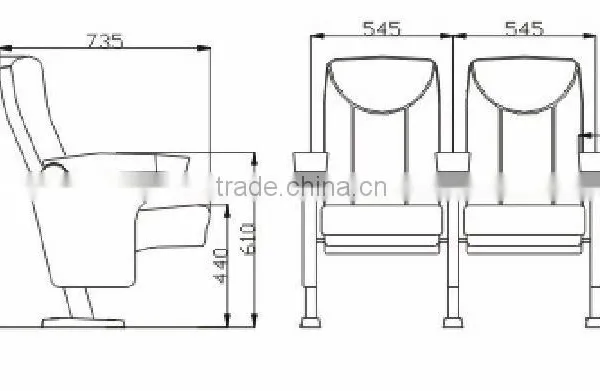 Wholesale Theater Auditorium Hall Chair CH-A02 photo-3