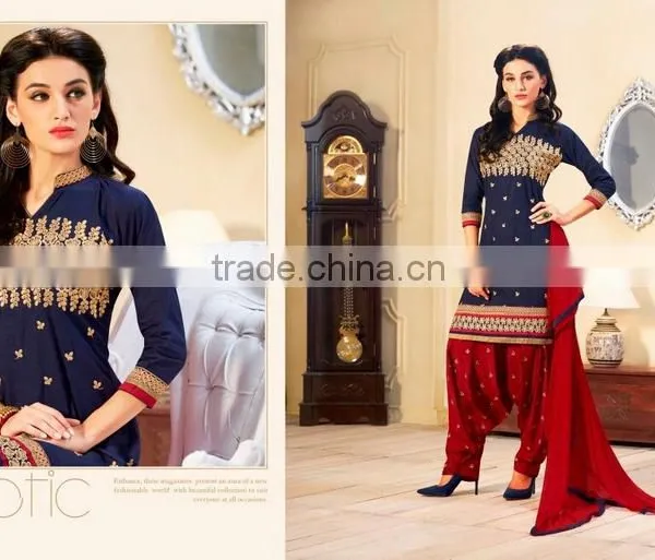 EMBROIDARY COTTON PATIYALA SUIT photo-3