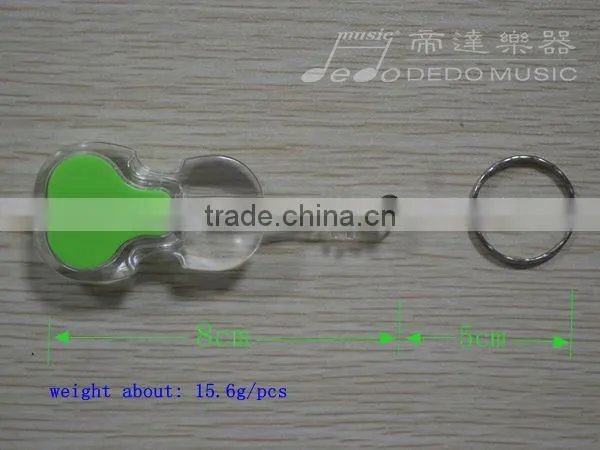 Mini Volin Guitar Ukelele Shape Led Flashlight Keychain / 3d Metal Keychain photo-4