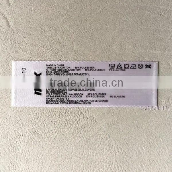 Double Side Offset Printed Nylon Wash Care Label photo-4