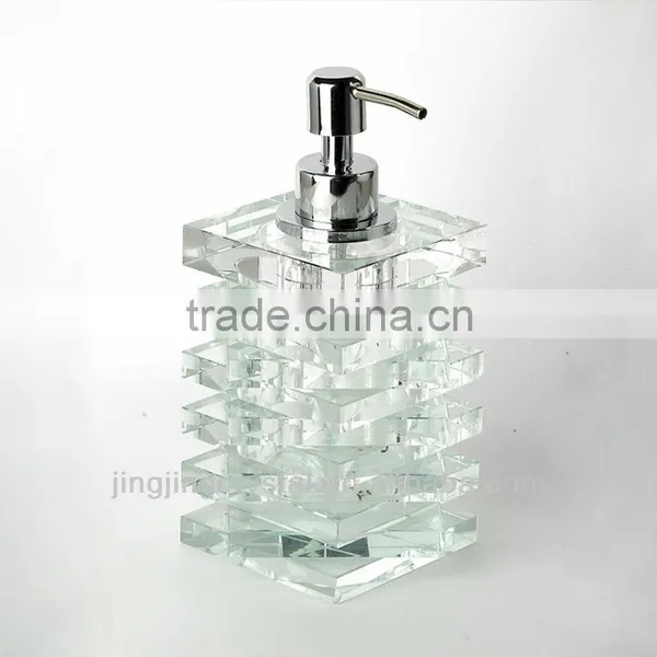 2016 Crystal New Design Empty Glass Hand Wahing Liquid Bottle photo-5
