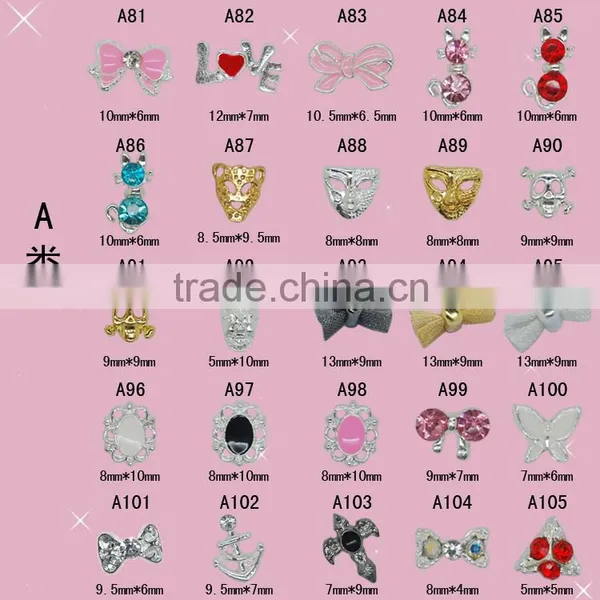 2016 New Popular 3D DIY Bow Alloy Nail Art Decotation Oppla Nail Rhinestone Decoration photo-2
