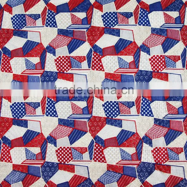 Fashion News 100% Polyester Fabric Colorful &Unique Geometric Print Fabric For Window Curtain/Table Cloth/Bag photo-2