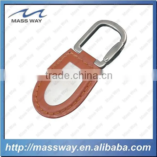 Fancy PU Metal Embossed Leather Keychain photo-6