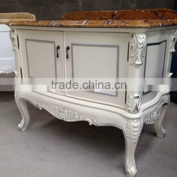 YO-BATH Wholesale Home Furniture Antique Bathroom Vanity Base Cabinet photo-3