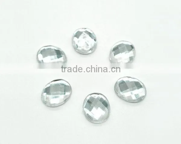 WB1 Oval Chessboard Flat Back Acrylic Jewels Rhinestones DIY Fashion Decoration, Craft Jewelry Fitting Garment Bags photo-4