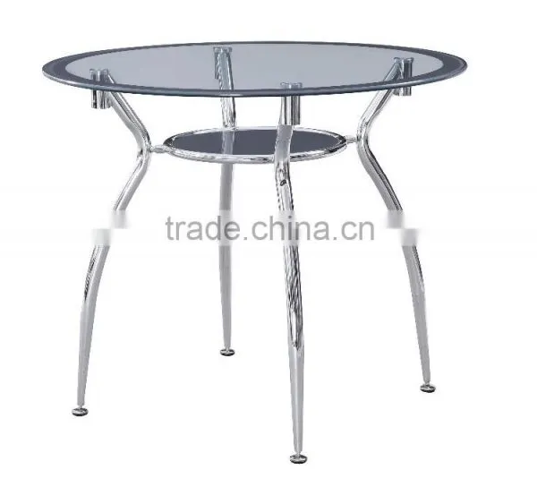 Glass Round Dining Table Set With 4 Chairs photo-2