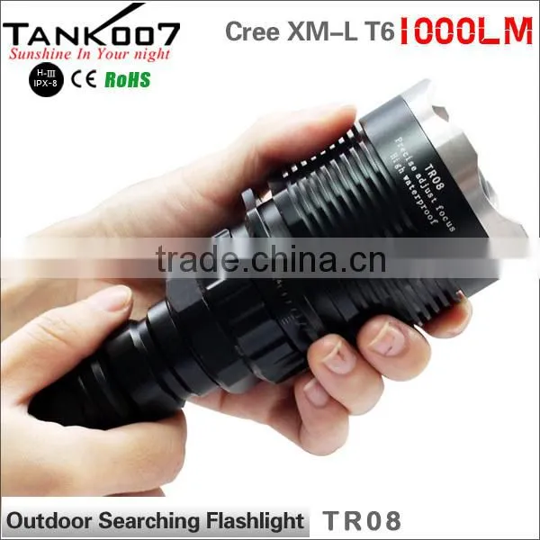 Professional Police 100w Flashlight Self Defense Flashlight With Stainless Steel Attacking Head photo-3