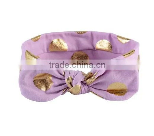 Baby Girl Toddler Sequined Bow Head Wrap Hair Band Striped Turban Headband photo-3