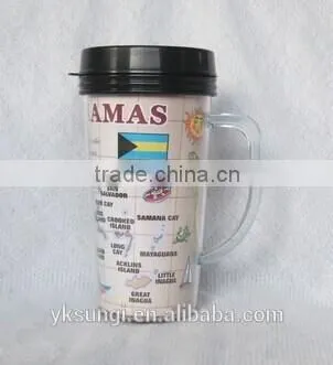 Plastic Houseware Tea Cup With Handle