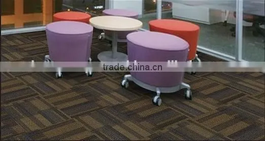 Tiles Flooring PP Carpet Tile,jacquard Carpet Tiles,PP Carpet Tile With Stripe Pattern