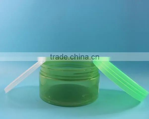 200ml 200g Green Clear Plastic PET Bath Salt Jar for SPA photo-2