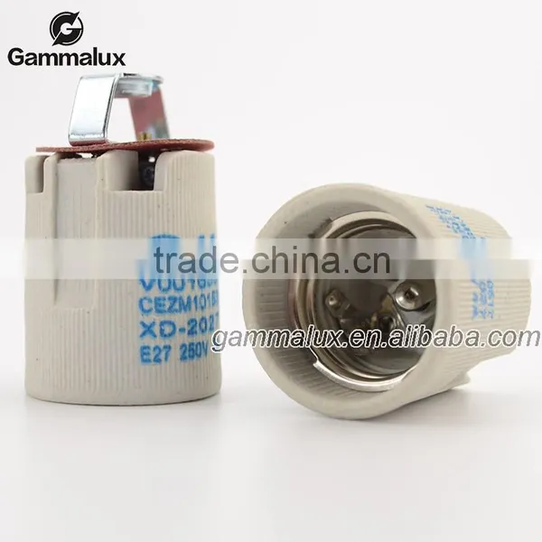 Porcelain Lamp Holder With E27 Base