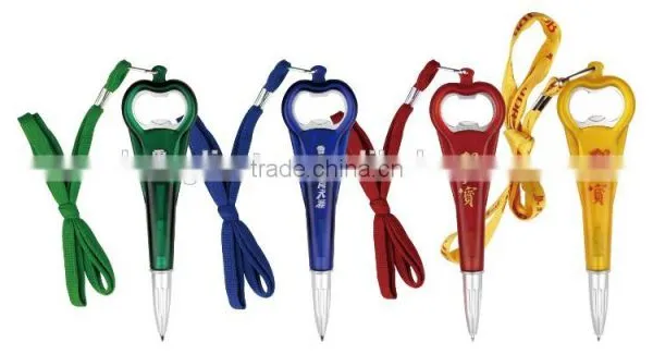 High Quality Neck Pen Bottle Opener Lanyard Pens Quality Choice