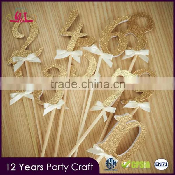 Sex Party Decoration Table Numbers on Sticks Cake Accessories Quality Choice