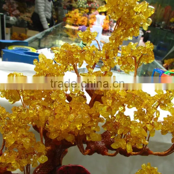 Beautiful Natural Rock Citrine Crystal Trees photo-2