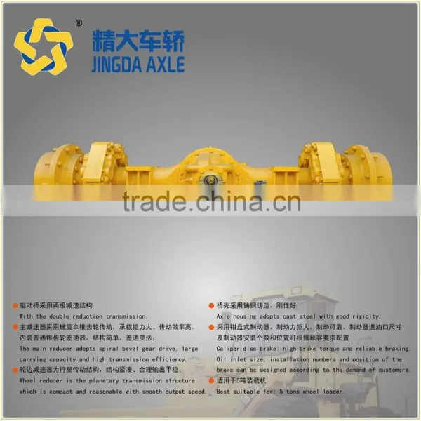 2 Ton YTO Unferground Trackless Explosion-proof Vehicle Truck Steerable Axle Manufacturin Torsion Axle Small Steering Drive Axle photo-2