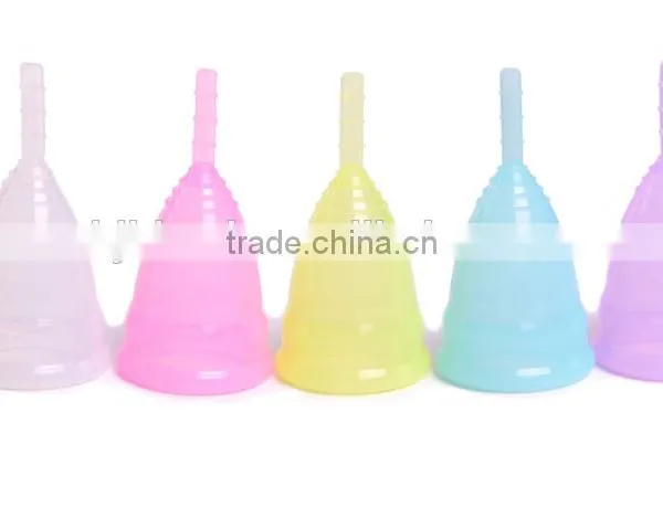 Feminine Hygiene Product Menstrual Cup Medical Silicone in Medical Grade With Small & Large Size photo-6