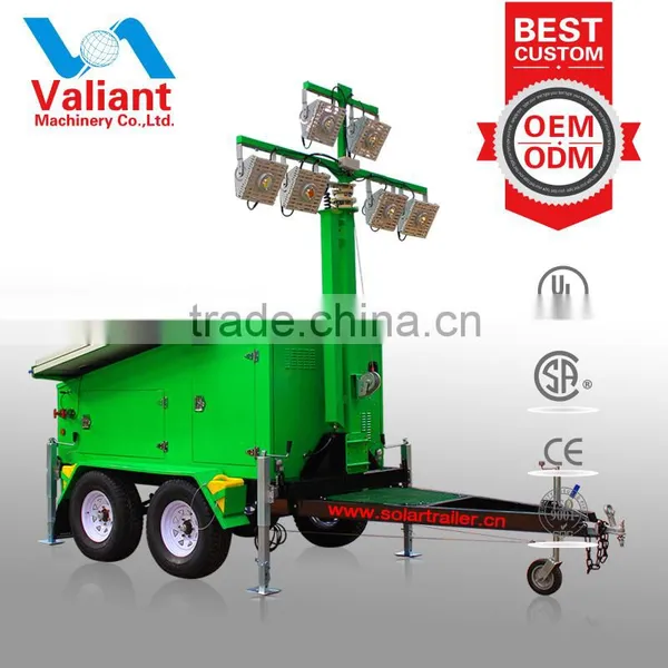 High Lumen Efficacy Construction Light Stand for Night Lighting